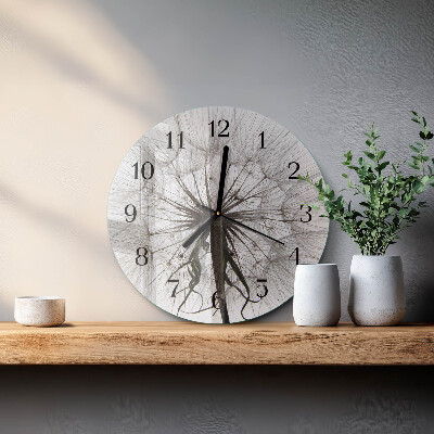 Round wall clock Dandelion