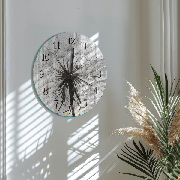 Round wall clock Dandelion