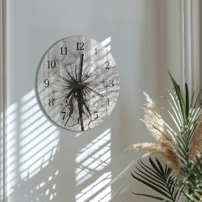 Round wall clock Dandelion