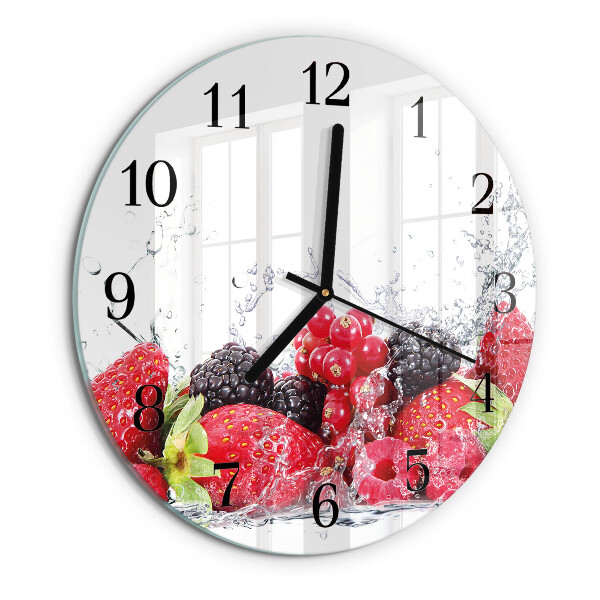 Round wall clock Fruit