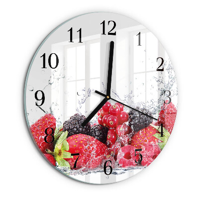 Round wall clock Fruit