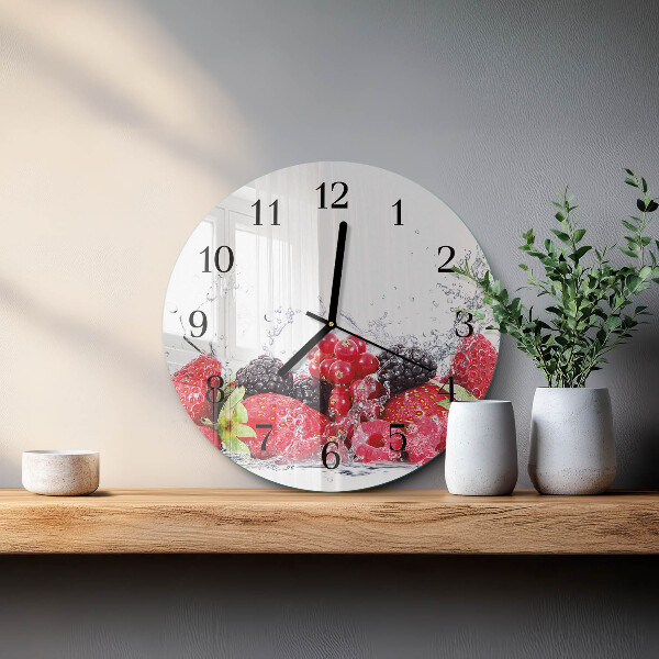 Round wall clock Fruit