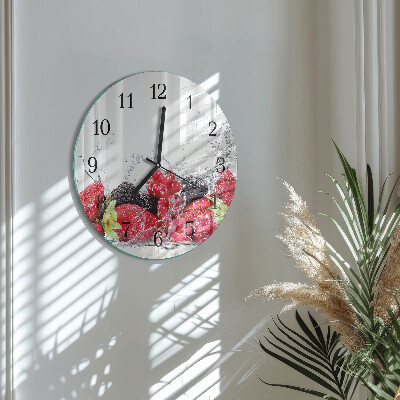 Round wall clock Fruit