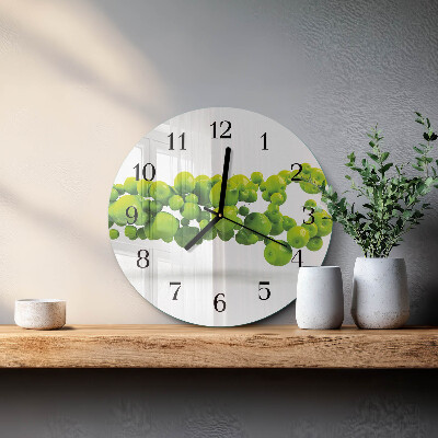 Round wall clock Apples
