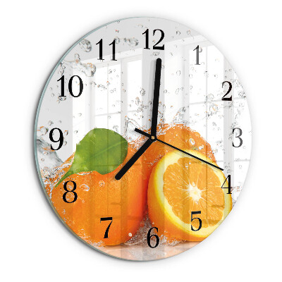 Round wall clock Oranges