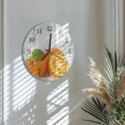 Round wall clock Oranges