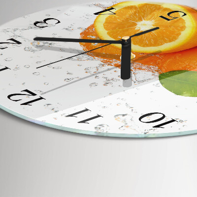 Round wall clock Oranges
