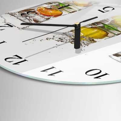 Round wall clock Fruit Glasses