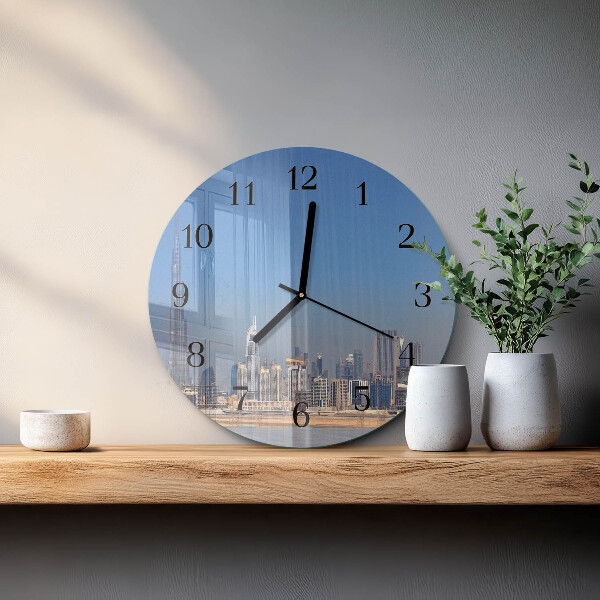 Round wall clock Dubai Horizon