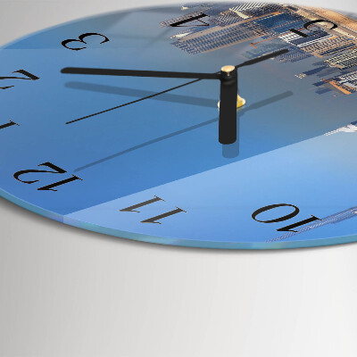 Round wall clock Dubai Horizon