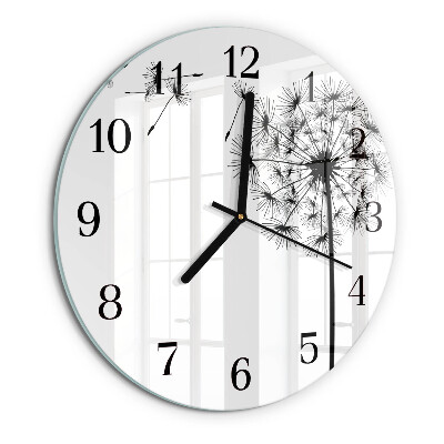 Round wall clock Dandelion