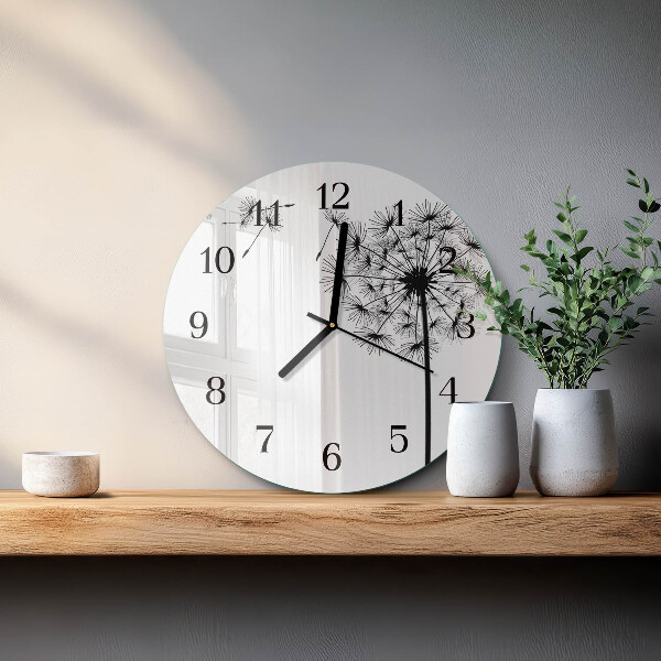 Round wall clock Dandelion