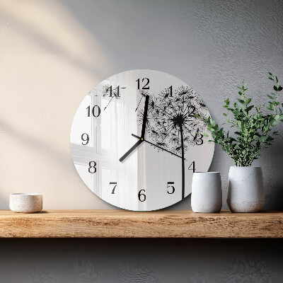 Round wall clock Dandelion