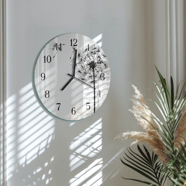 Round wall clock Dandelion