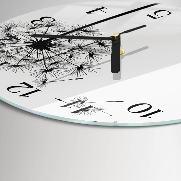 Round wall clock Dandelion
