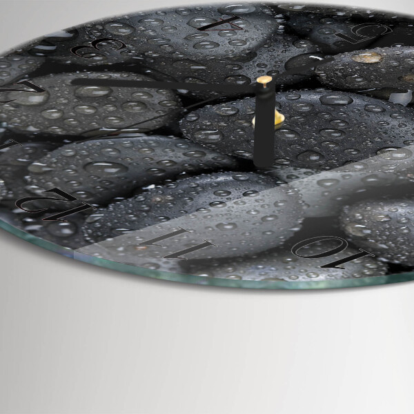 Round wall clock Stones Water