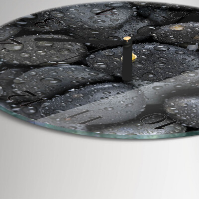 Round wall clock Stones Water