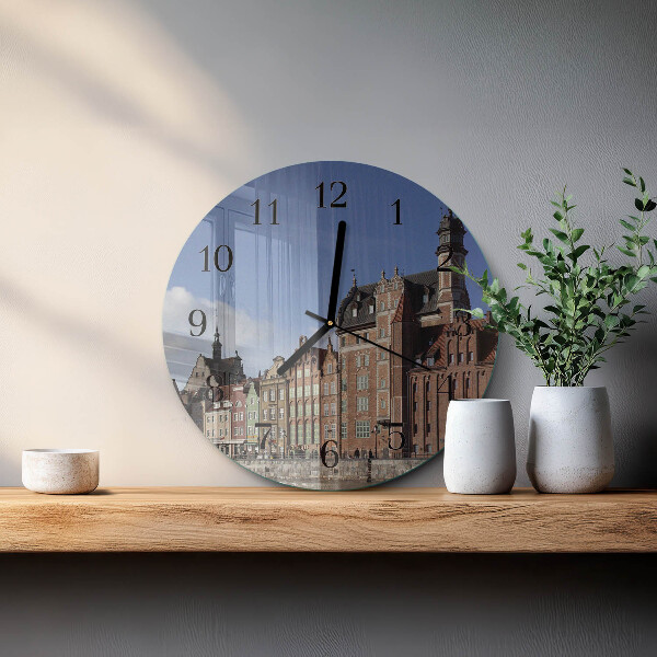 Round wall clock Gdansk