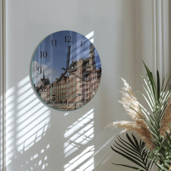 Round wall clock Gdansk