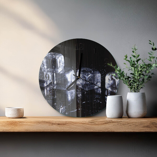 Round wall clock Ice Cubes