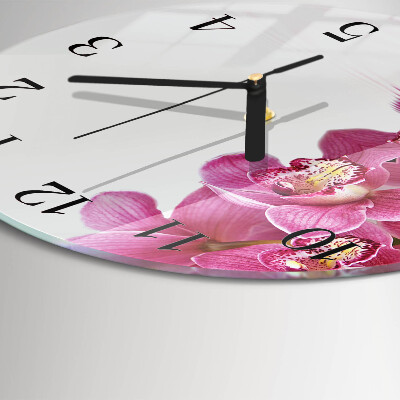 Round wall clock Orchid
