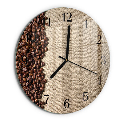 Round wall clock Coffee Beans