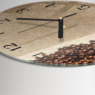 Round wall clock Coffee Beans