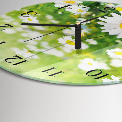 Round wall clock Daisies