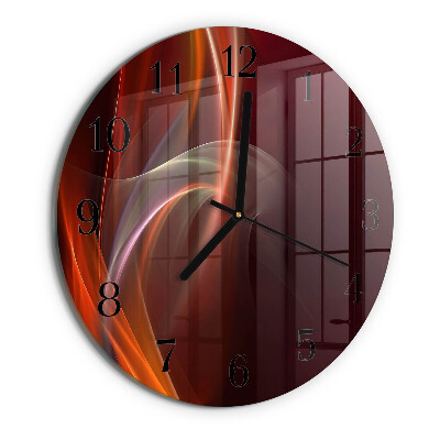 Round wall clock Abstract Lines