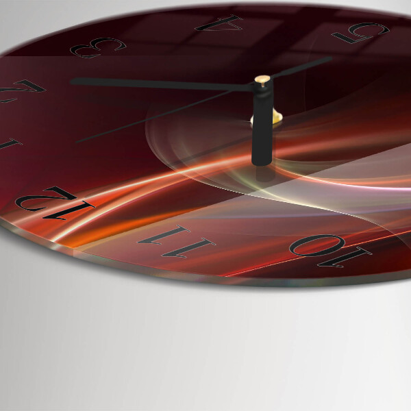 Round wall clock Abstract Lines