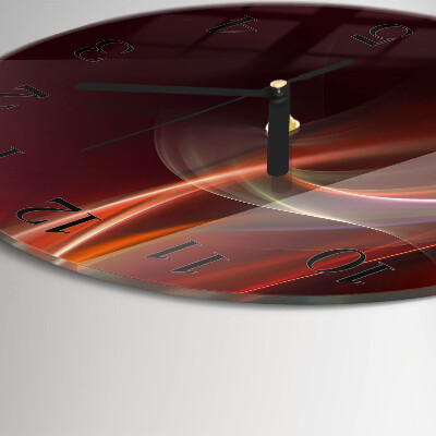 Round wall clock Abstract Lines