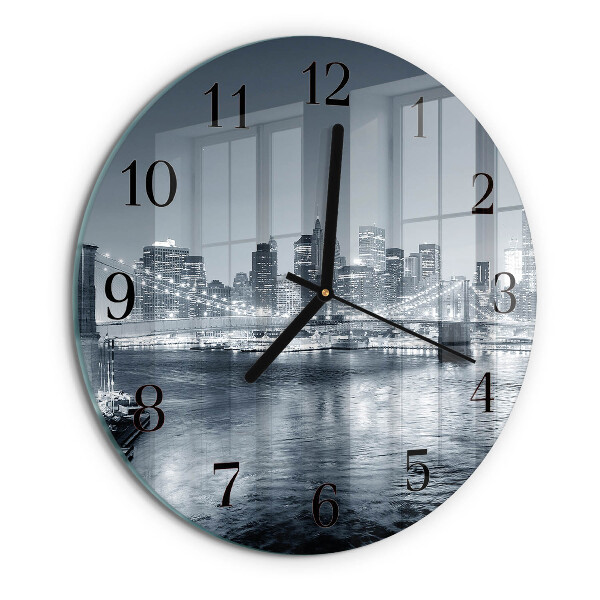 Round wall clock Night of the Horizon