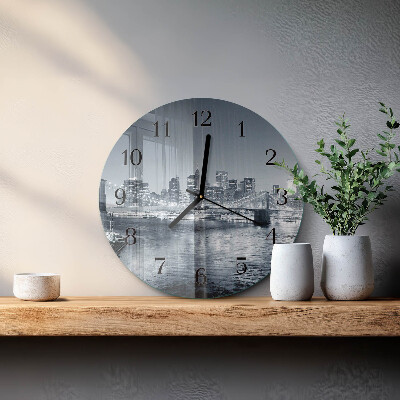 Round wall clock Night of the Horizon