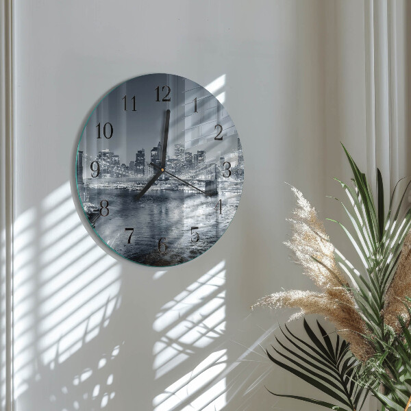 Round wall clock Night of the Horizon