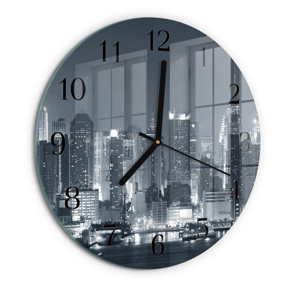 Round wall clock Night of the Horizon