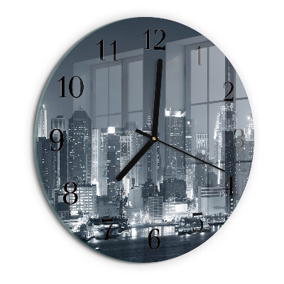 Round wall clock Night of the Horizon