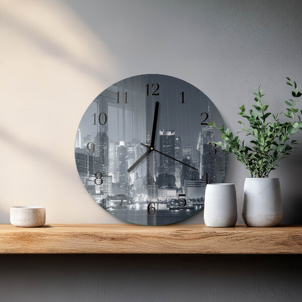 Round wall clock Night of the Horizon
