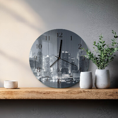 Round wall clock Night of the Horizon