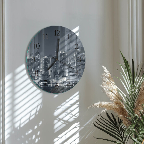 Round wall clock Night of the Horizon