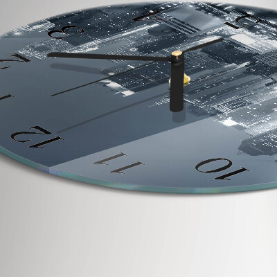 Round wall clock Night of the Horizon