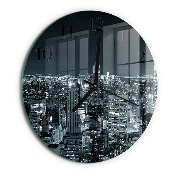 Round wall clock Night of the Horizon