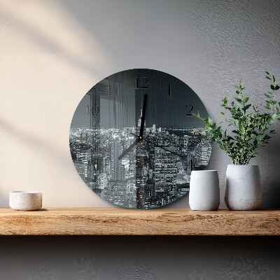 Round wall clock Night of the Horizon