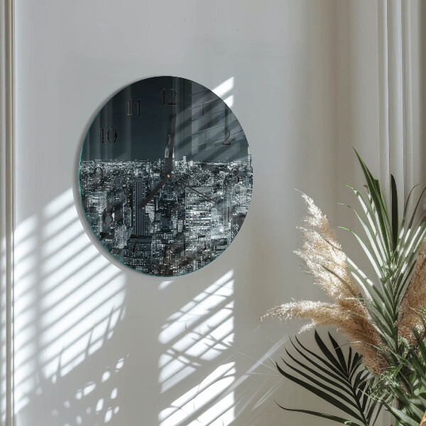 Round wall clock Night of the Horizon