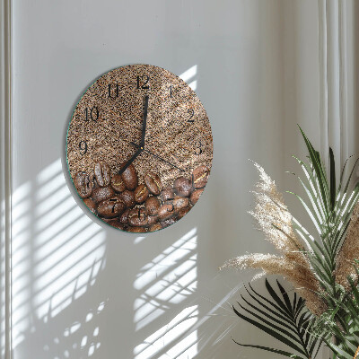 Round wall clock Coffee Beans