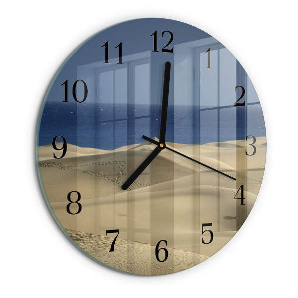 Round wall clock Sea Dunes