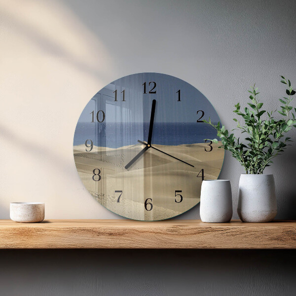 Round wall clock Sea Dunes