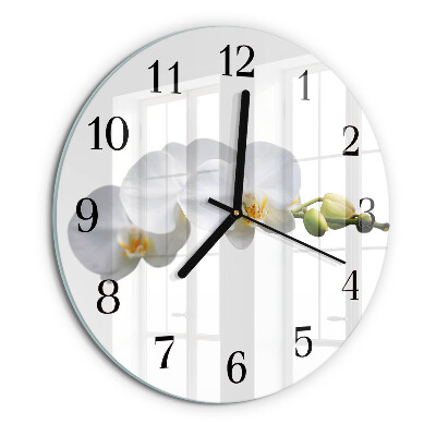 Round wall clock Orchid