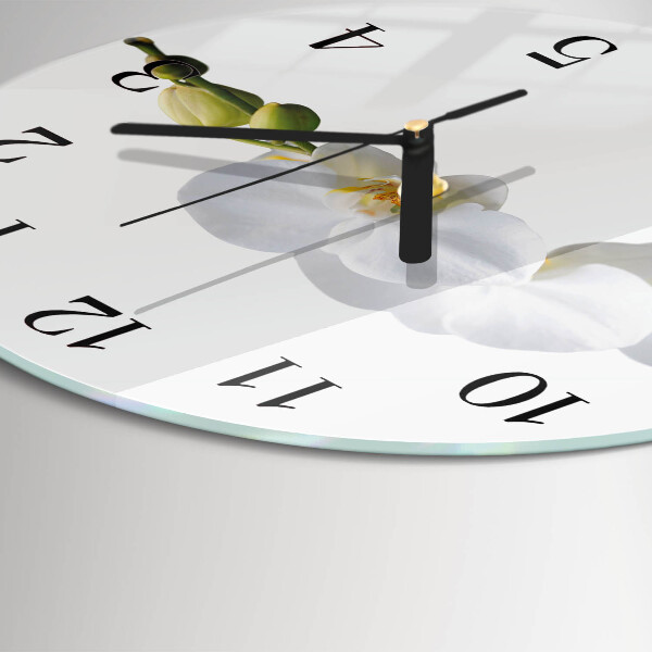 Round wall clock Orchid