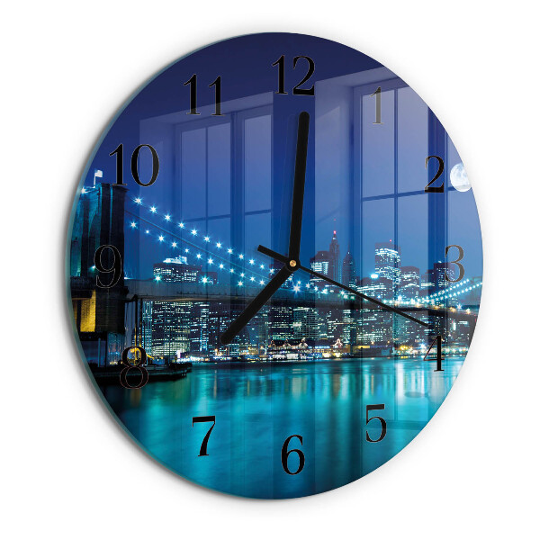 Round wall clock Night of the Horizon