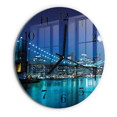 Round wall clock Night of the Horizon